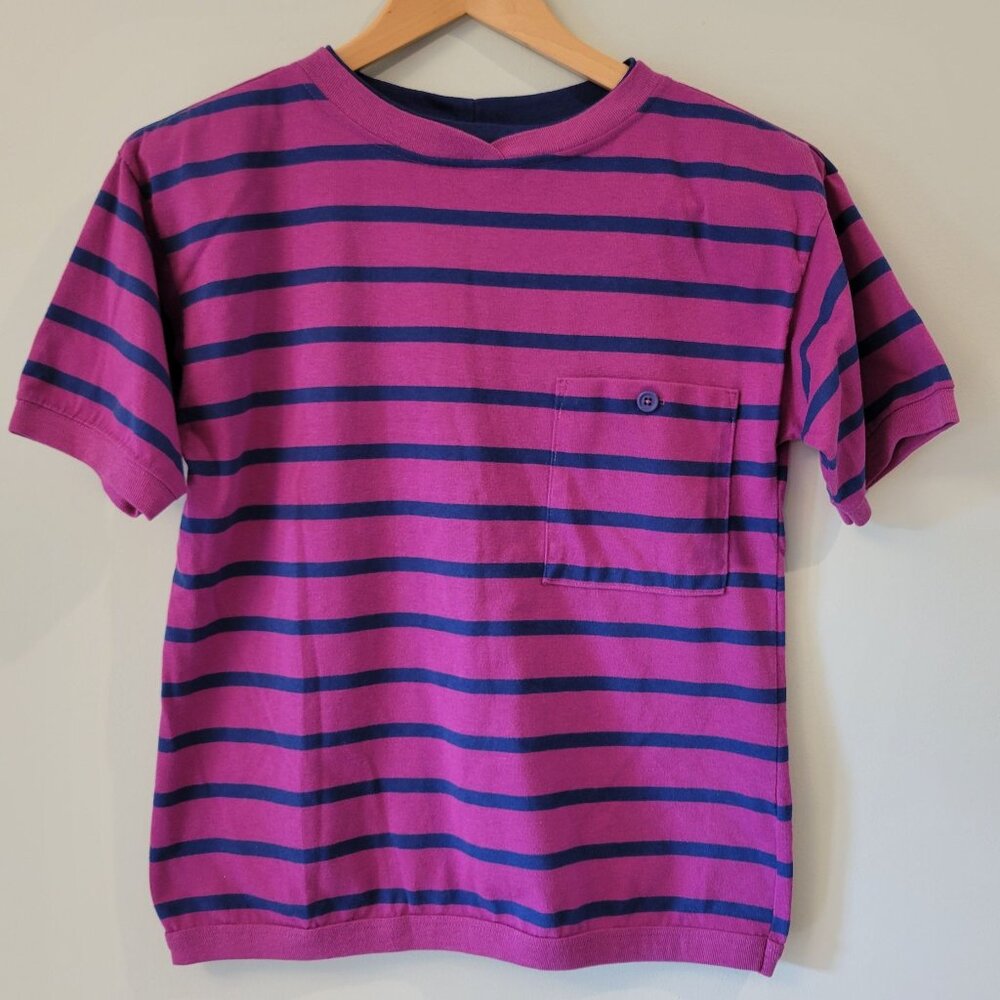 VTG Chesterfield 80s Womens Short Sleeve Top